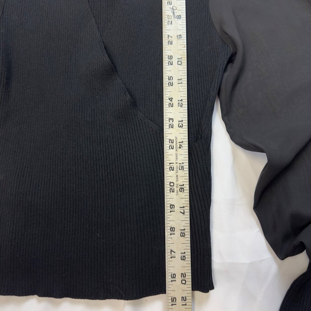 active usa small nwt black shear sleeves - Picture 2 of 6